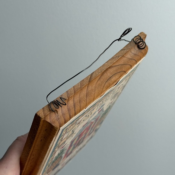 Vintage Hanging Wood Plaque Welcome Each New Day & Home Is Where The Heart Is - Picture 9 of 14